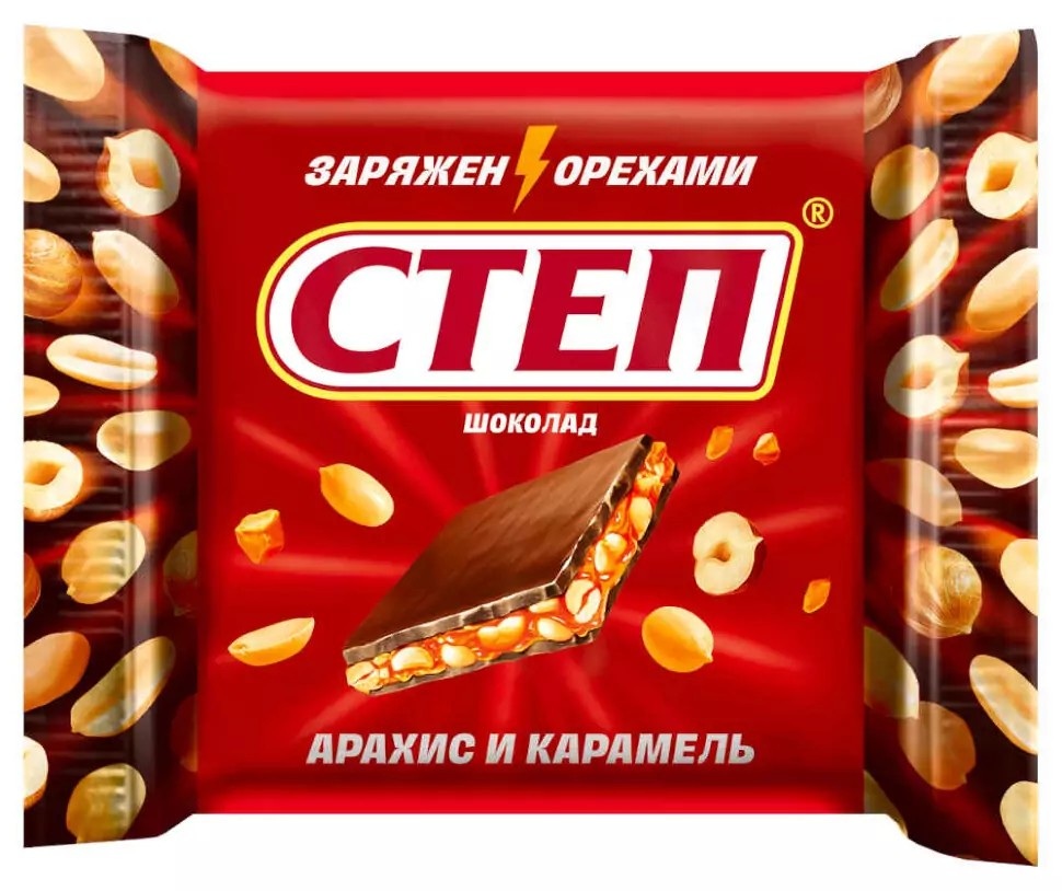 Шоколад степ 50г квадро
