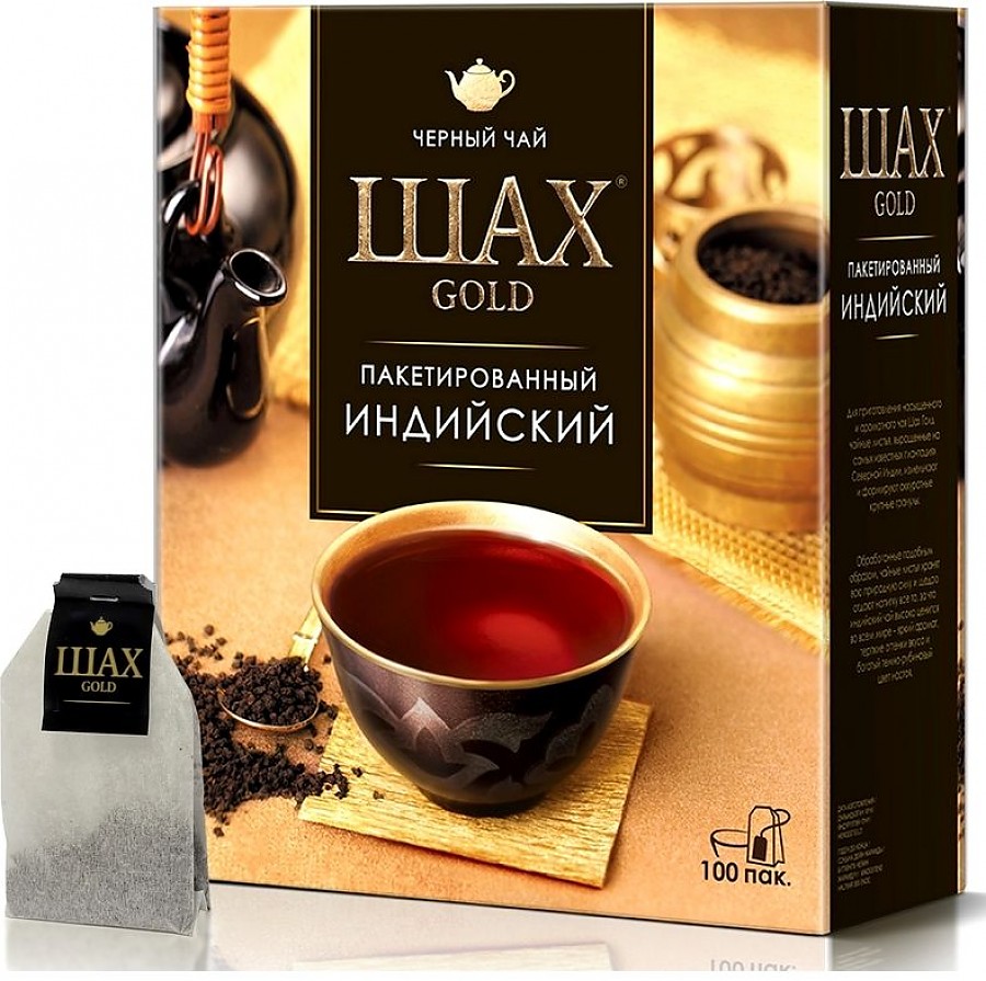 Чай Шах голд 100 пак.