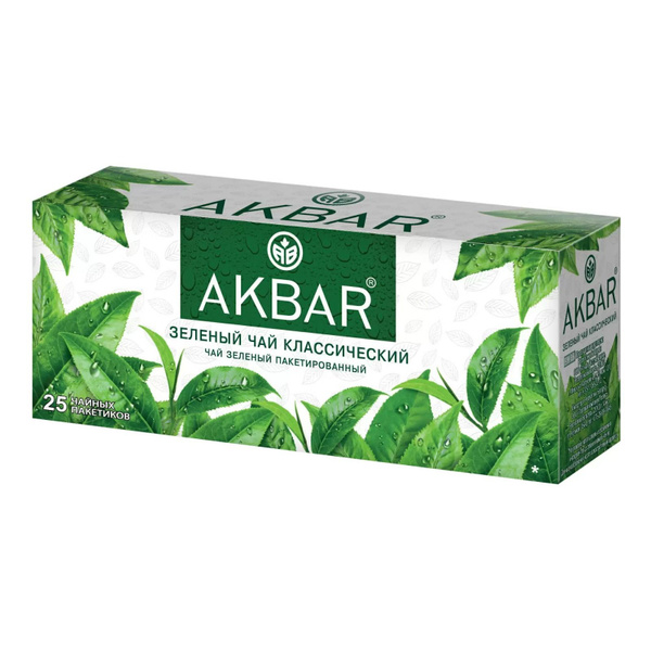 Чай Акбар зеленый классический 25пак