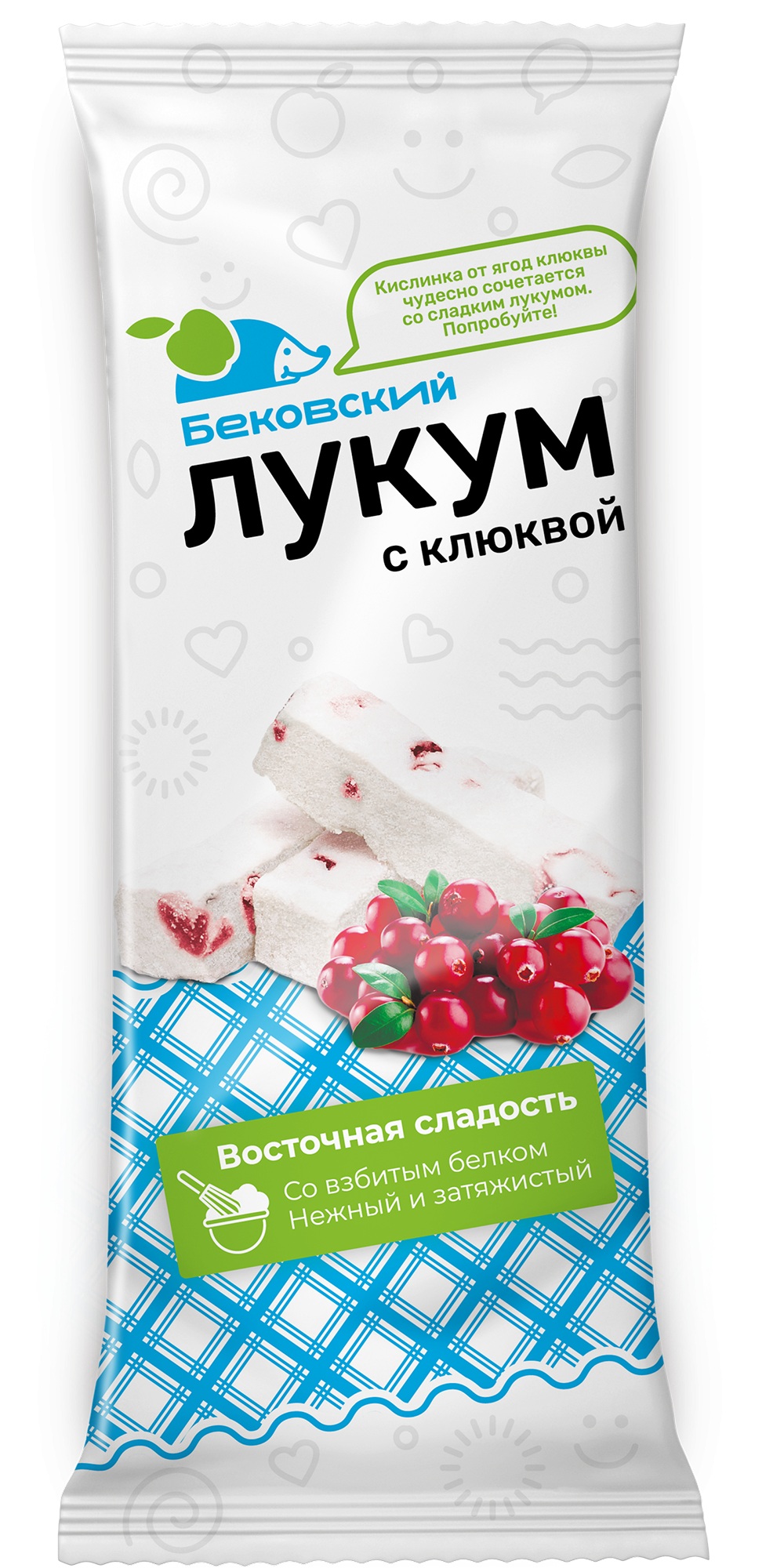 Лукум с клюквой 250г Бековский