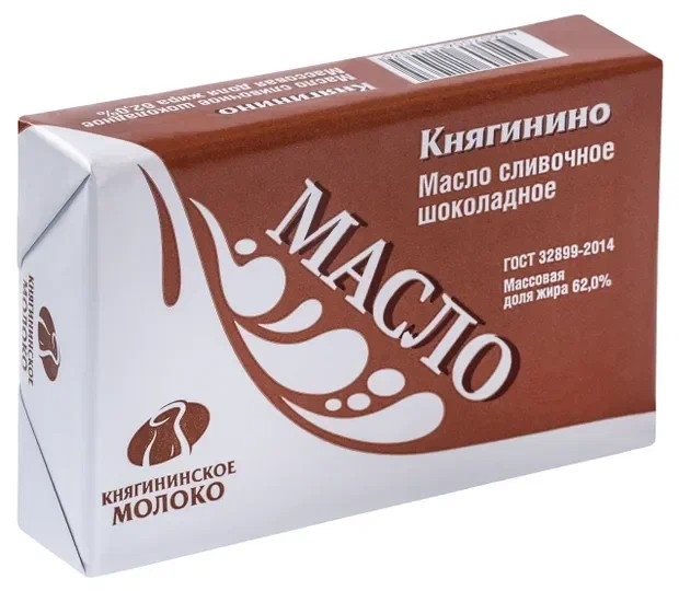 Масло шоколадное 62% 180г Княгинино