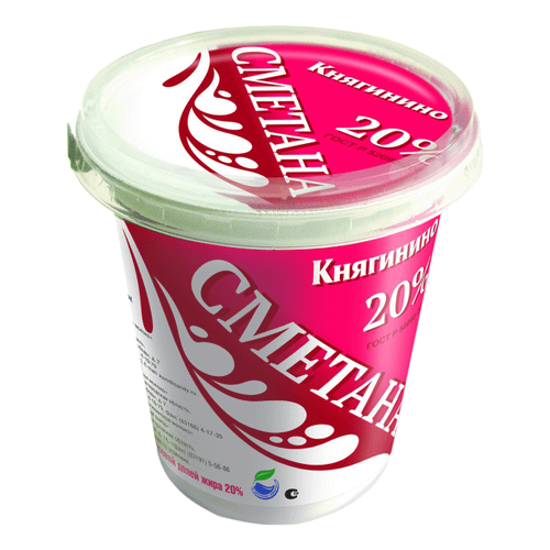 Сметана 20% 350гр Княгинино БЗМЖ
