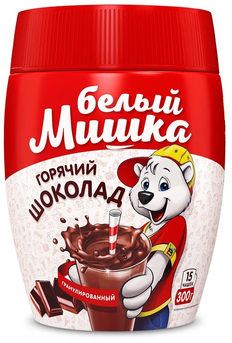 Горячий шоколад Белый мишка 300гр
