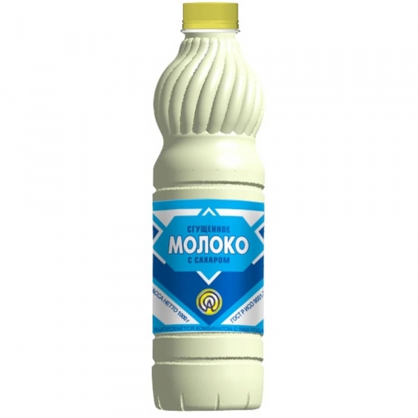 Молоко сгущ. ГОСТ 1кг пл/б (Саранск)