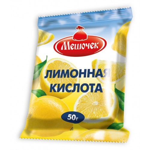 Лимонная кислота 50г Мешочек