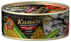 Килька балт. с овощ. гран. в т/с 240г Сохраним Традиции