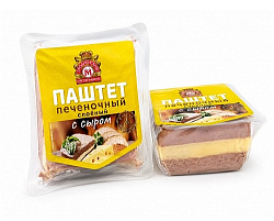 Паштет печеночный слоеный с сыром Гродненский МК