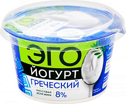 Йогурт Эго Греческий 8% 180гр Павлово