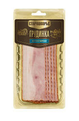 Грудинка в/к нарезка 120г Стародворье