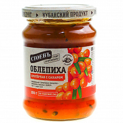 Облепиха протертая с сахаром 280гр с/б Стоевъ Кубанские продукты
