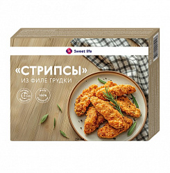 Стрипсы куриные в панировке 260г Свит лайф