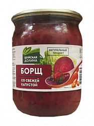Борщ со свежей капустой 480г ст/б Шуйская Долина
